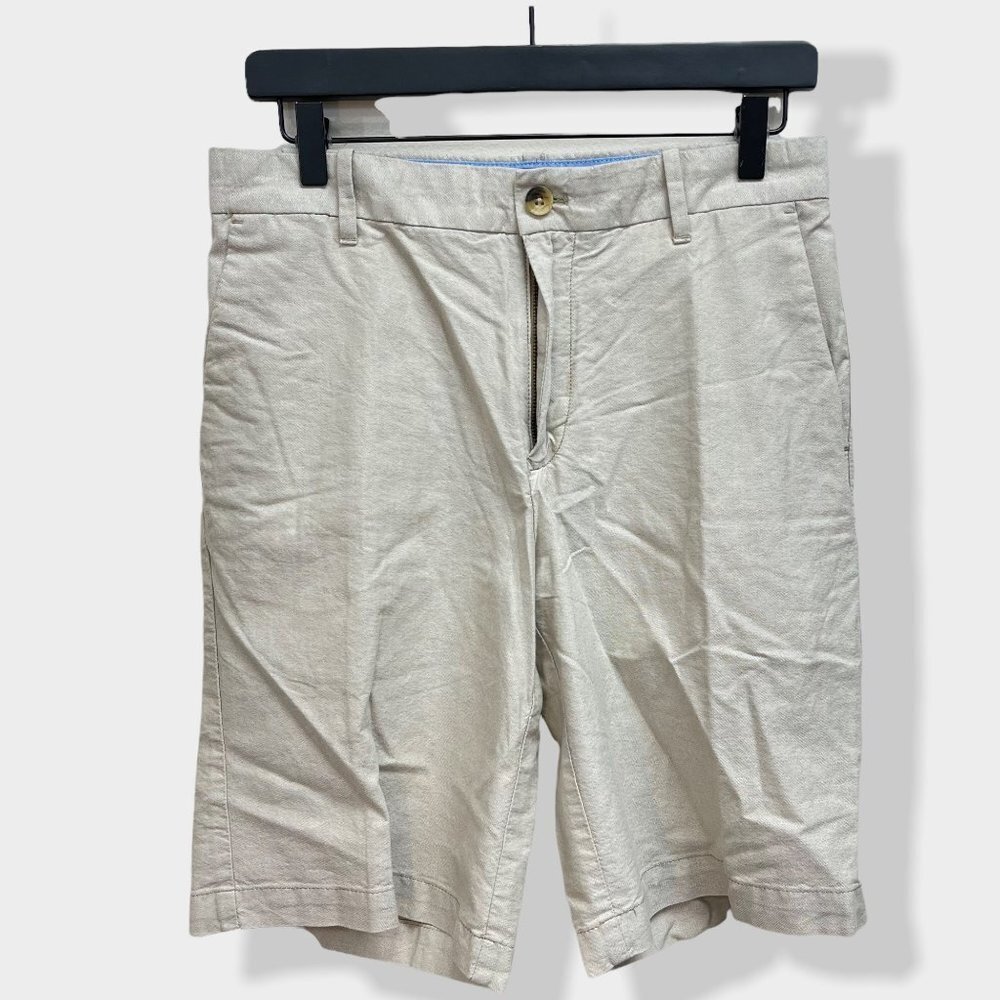 Izod Tan Cotton Chino Shorts‎